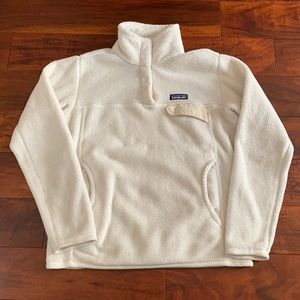 Patagonia Retool Fleece Pullover Women’s Medium Cream, White, Off White
